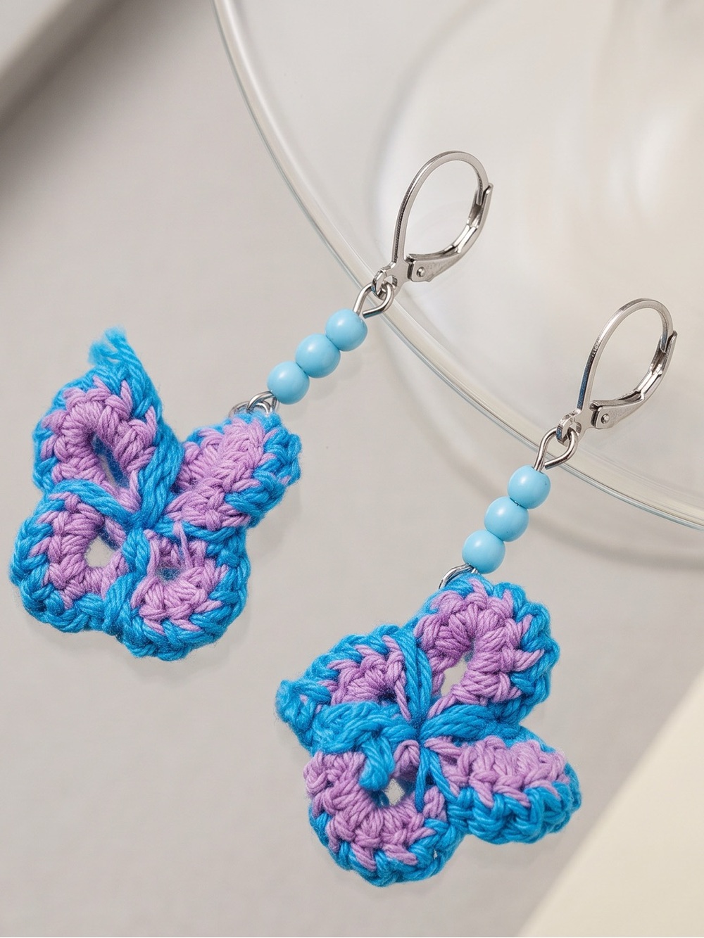 Urban Outfitters Earrings Butterfly Crochet NWT Hippiecore Boho Festivalcore